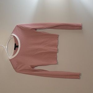 Forever 21 long sleeve crop top sz small